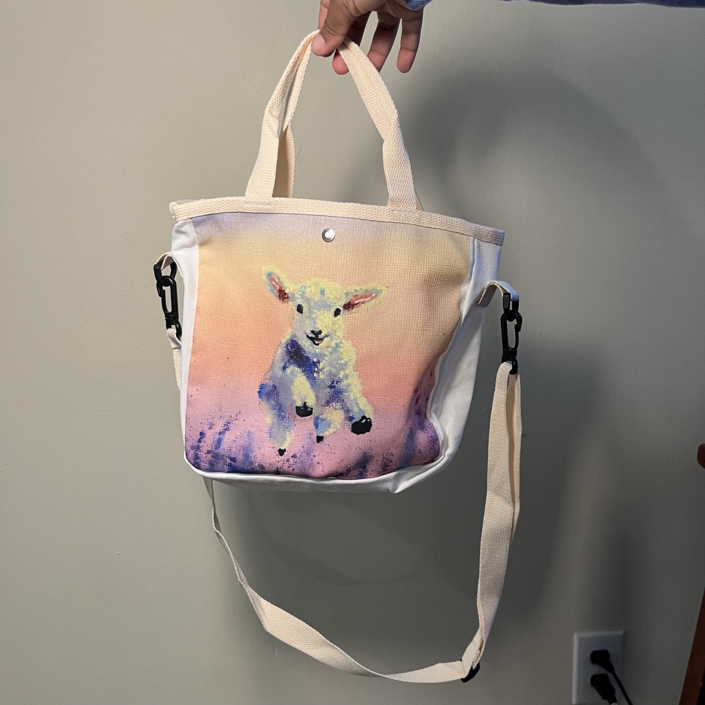 Leaping Lamb — Handbag, photographed by the artist